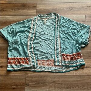 Matilda Jane Blue and Orange Patterned Blouse